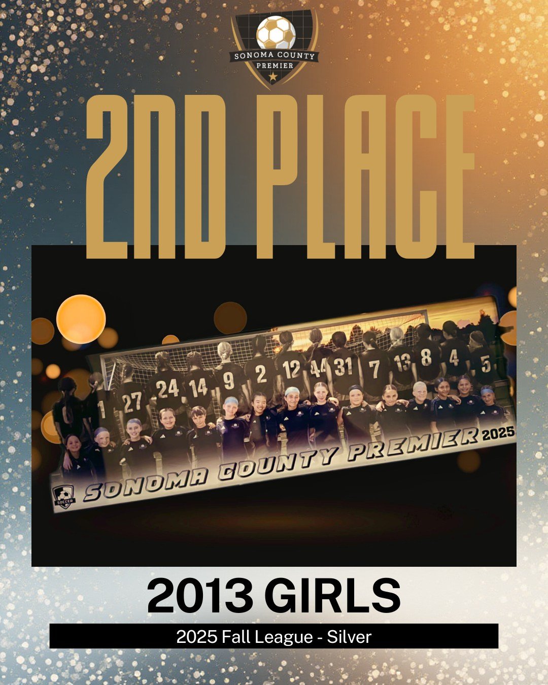 🏆 2nd Place Finish! 🏆
So proud of our 2013 Girls for an incredible Fall League run! Hard work, teamwork, and heart every step of the way. Huge shoutout to Coach Cris for the leadership and dedication. Way to represent! 💙⚽️