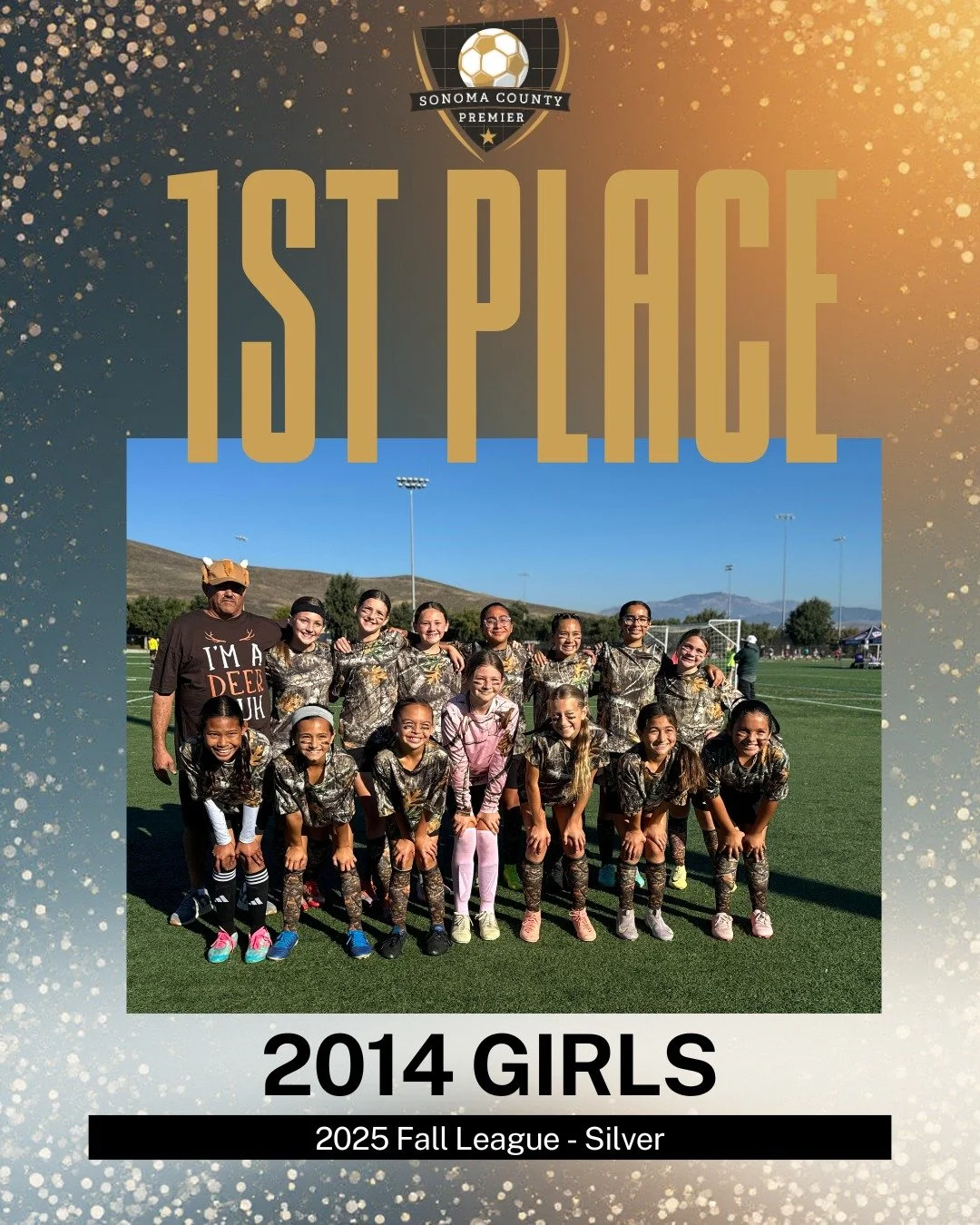 🏆 Champions! 🏆
Huge congratulations to our 2014 Girls Team for taking 1st place in the Fall League!
So proud of the hard work, teamwork, and heart these girls showed all season.
Special shoutout to Coach Jose for the leadership and dedication! 💪⚽
