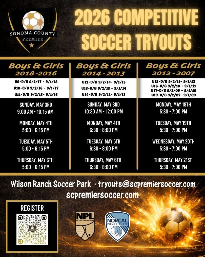 Tryouts are coming! Please register using the QR code or use the link in our IG bio ⚽️