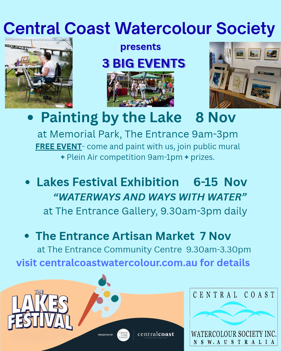 PAINTING BY THE LAKE