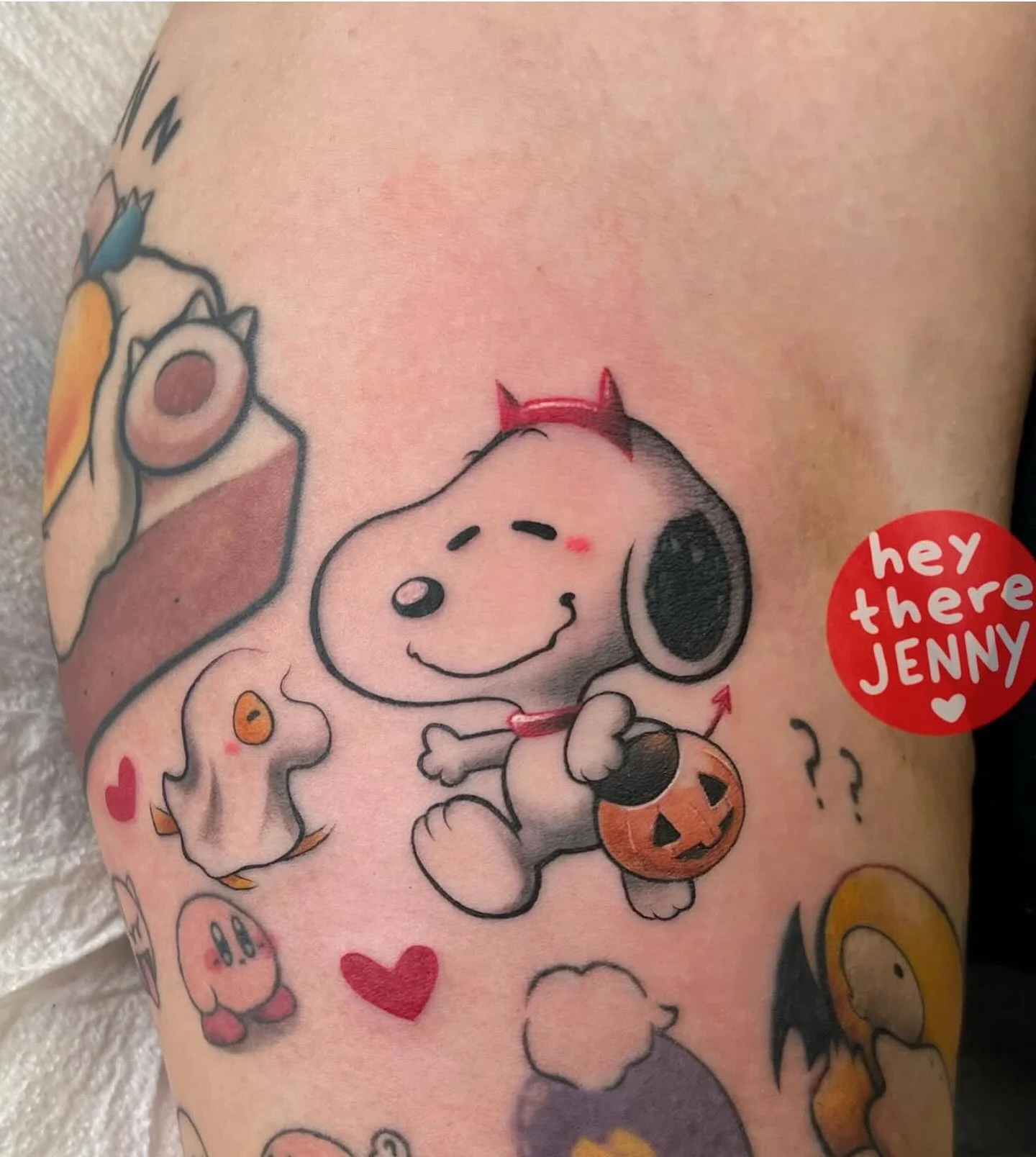 Who is ready for Halloween?! 🎃 Here is one of my favorite characters ever by one of my fave Tattoo Wizards ~&gt; @heytherejenny