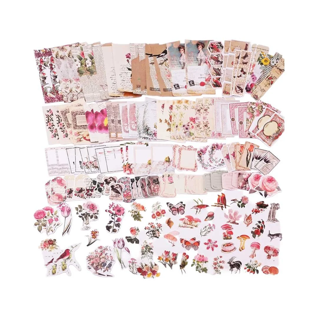 Vintage Scrapbooking Sticker Set