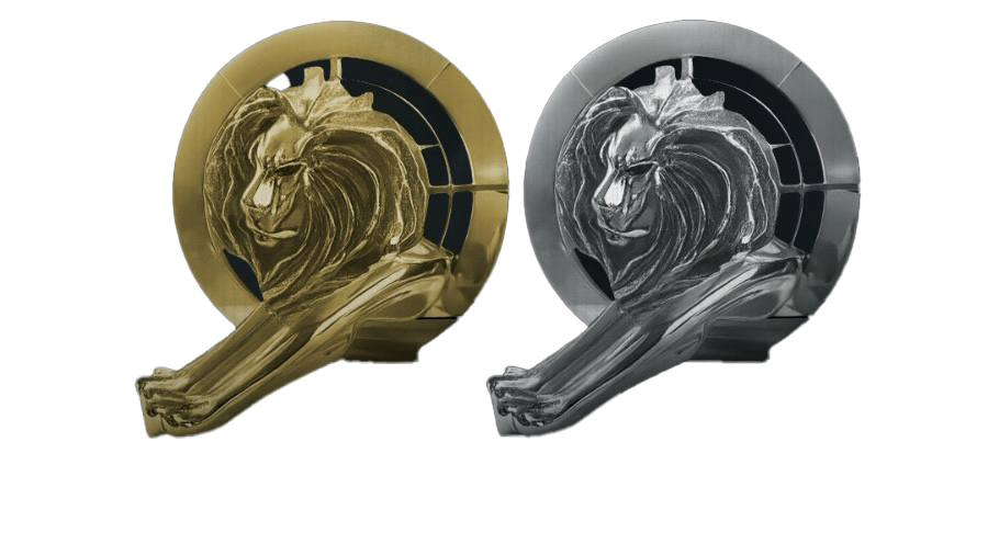 Cannes Gold and Silver trophies