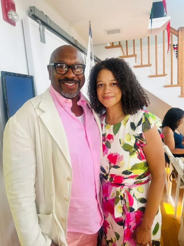 black authors festival honoree alton with a guest