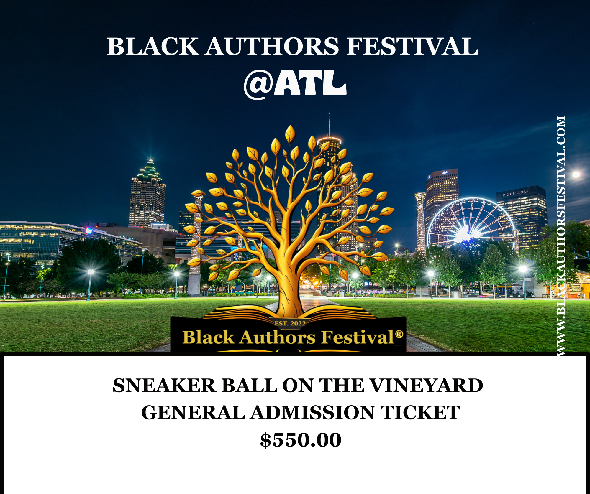 Black Authors Festival @ATL - Sneaker Ball on the Vineyard - General Admission - $550.00