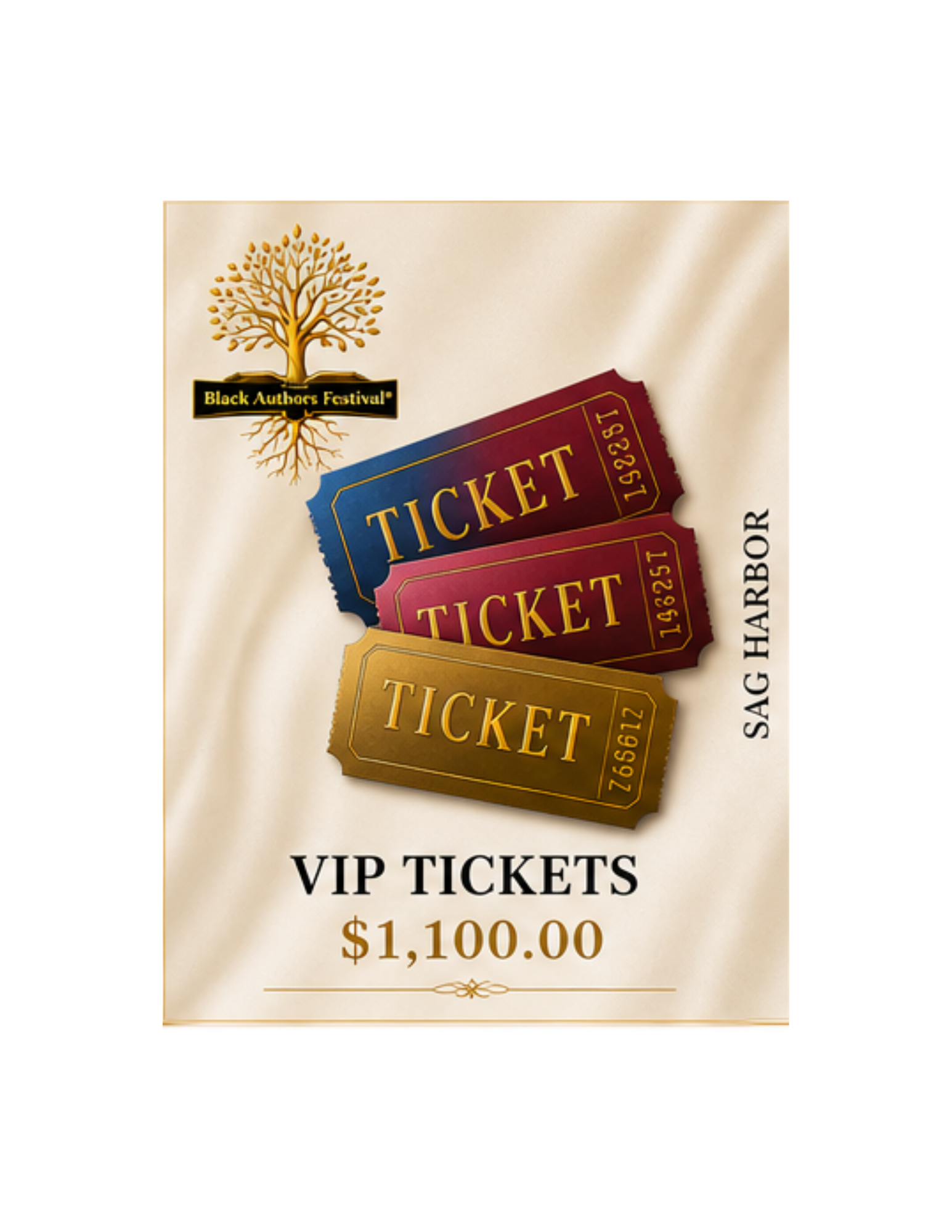 Black Authors Festival @SagHarbor VIP Ticket - 1,100.00