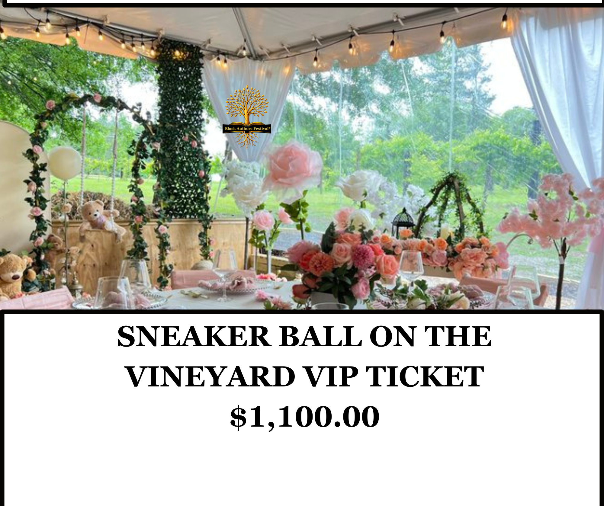Black Authors Festival @ATL - Sneaker Ball on the Vineyard - $1,100.00