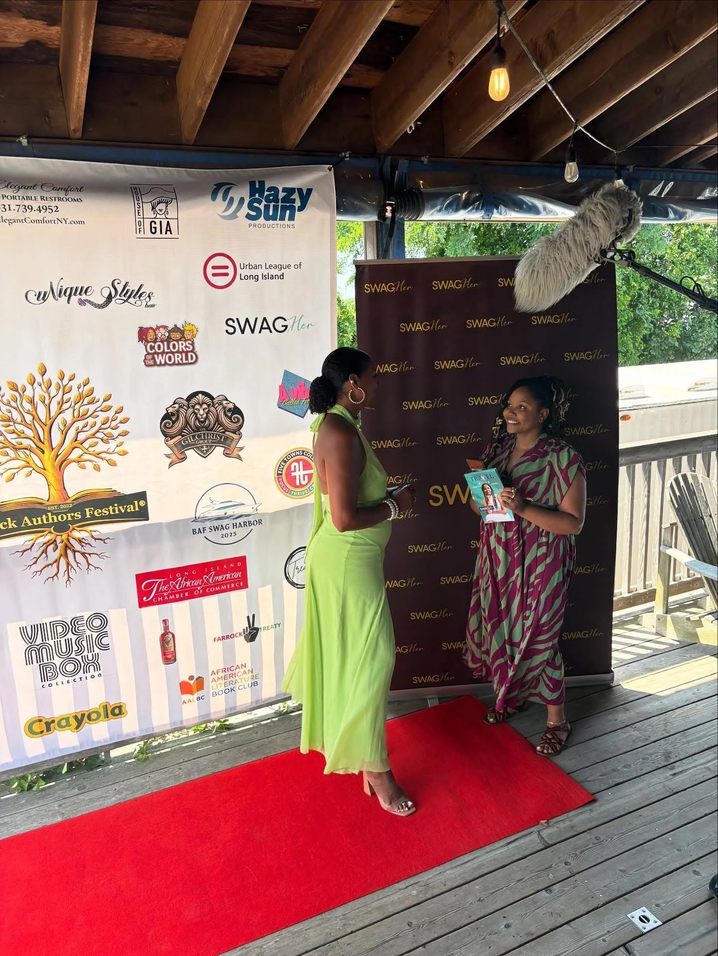 Black Author Festival red carpet interviews