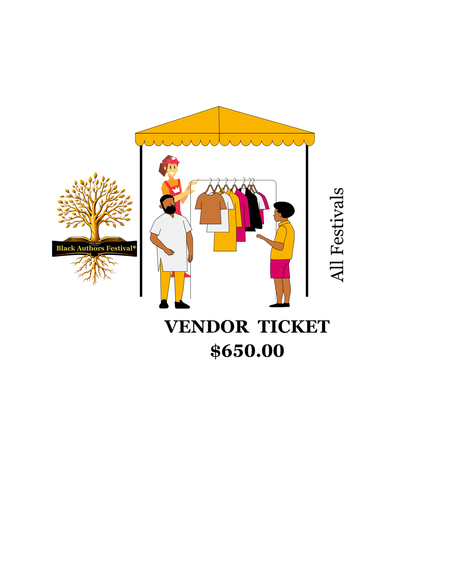 Black Authors Festival Vendors (All Festivals) 2026 - $650.00