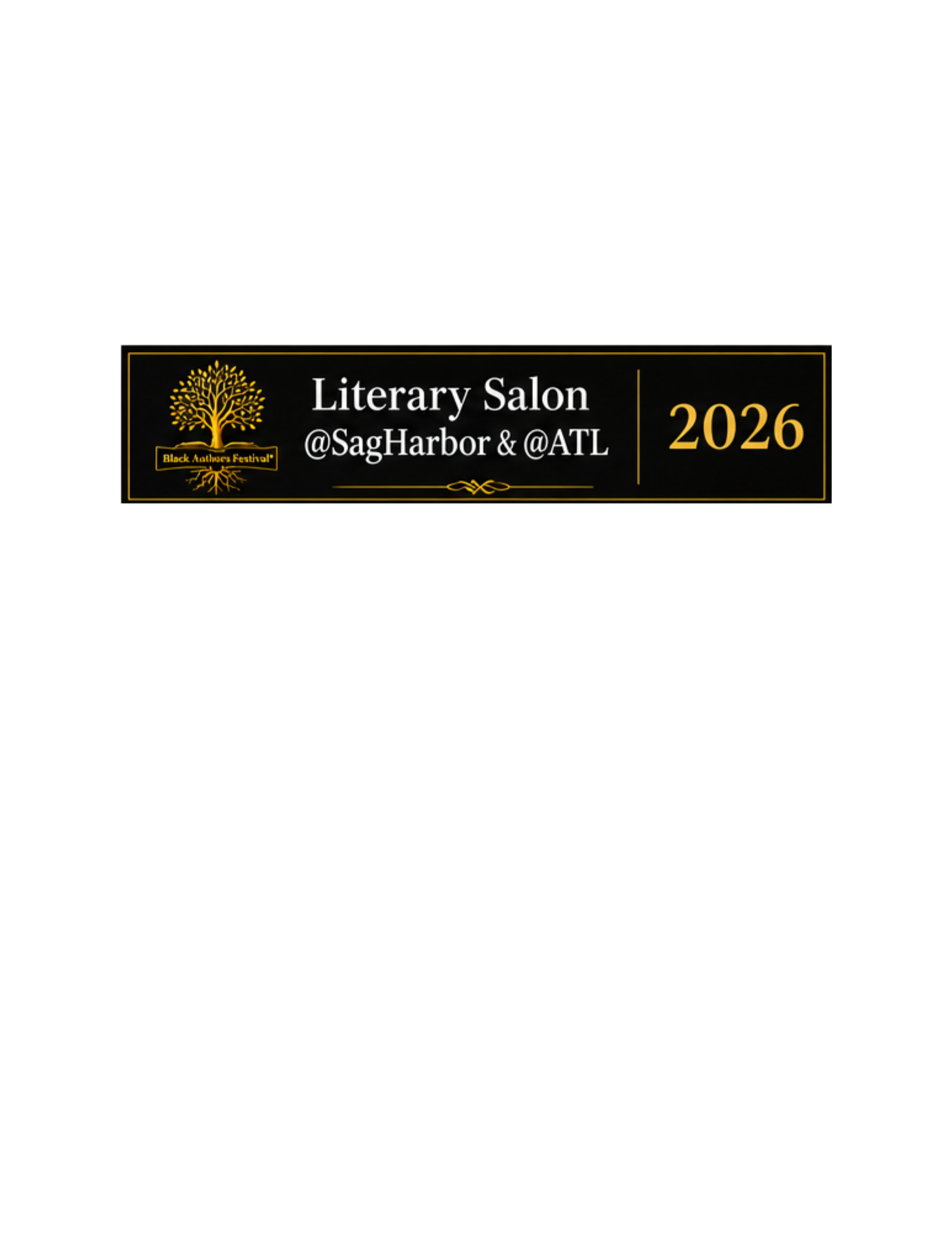 BLACK AUTHORS FESTIVAL - The Literary Salon Experience - $650.00