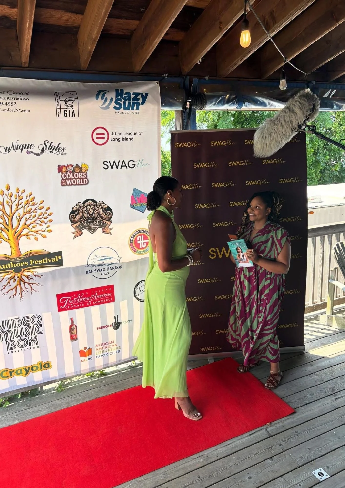 Black Author Festival red carpet interviews