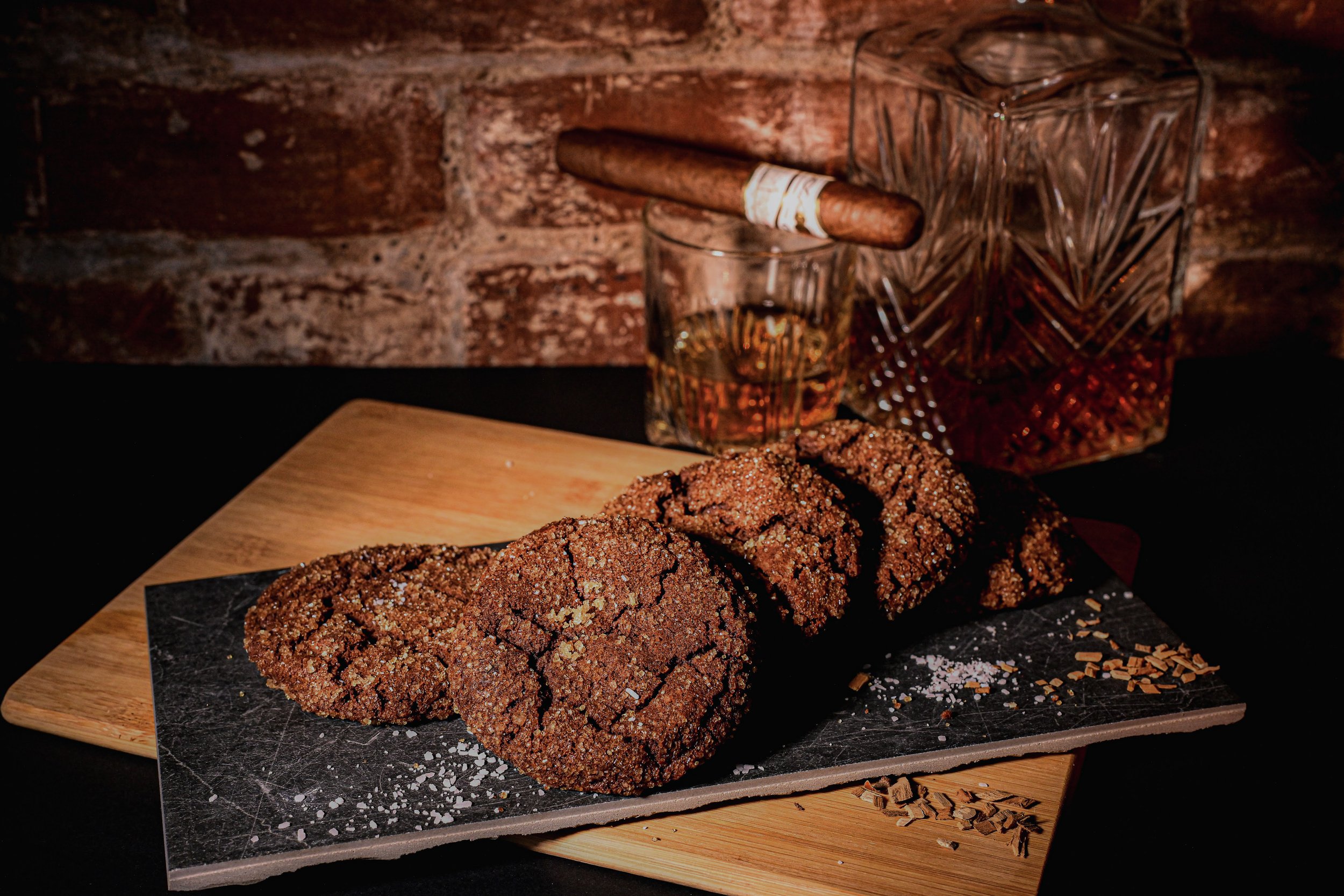 Father's Day Double Chocolate Chip & Bourbon Cookies