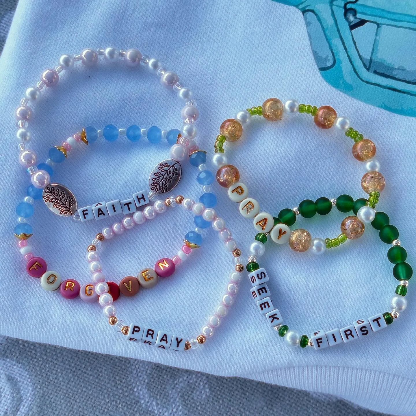 Adding a new touch to the collection&mdash;faith-inspired bracelets! Each piece is a gentle reminder of hope, love, and grace right on your wrist. They&rsquo;re turning out beautifully!