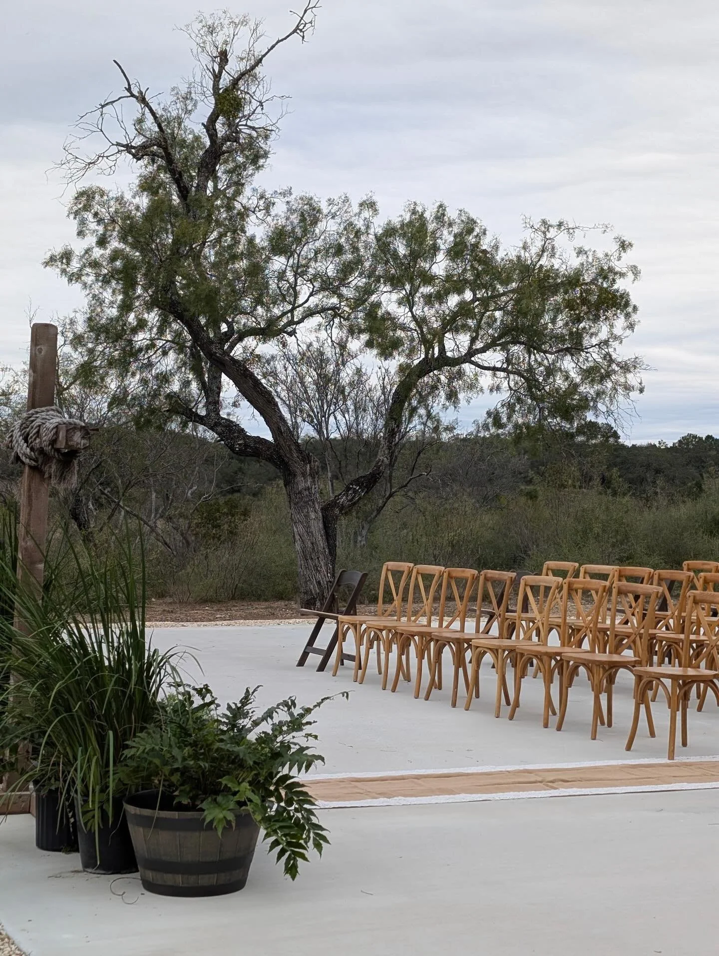 Hill Country weddings are our thing 🤍

Crossback Chairs, 6ft Round Tables, Linens and more&hellip;
All delivered, set up, and picked up with zero hassle on your end.

Hill Country Event Rentals is here to elevate your special day with 5 Star Service