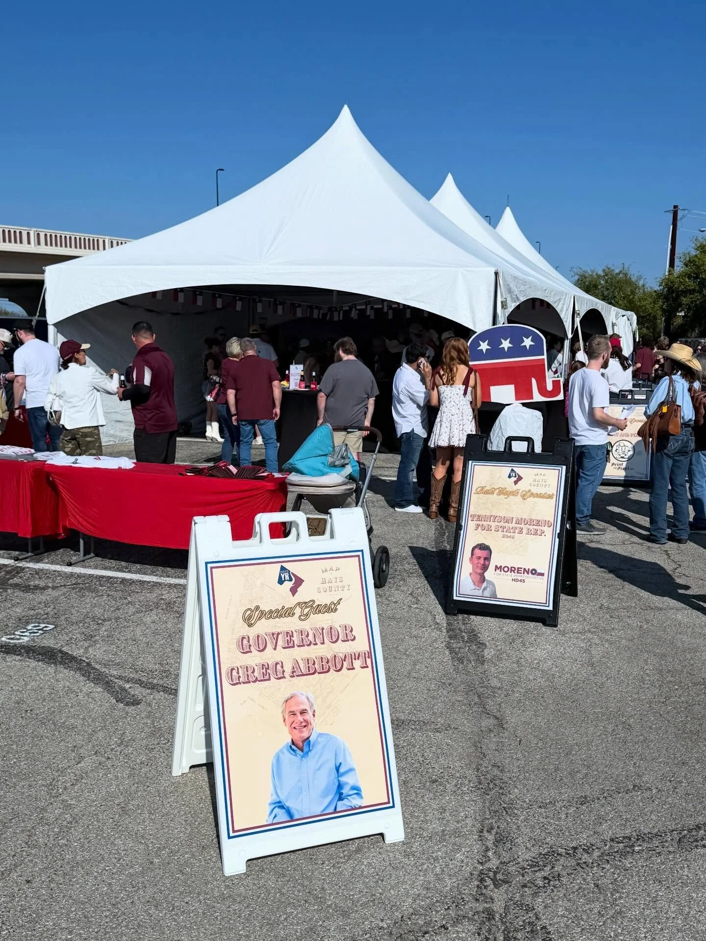 Quick reminder that we are NOT a political company and we don&rsquo;t support one side over the other. We&rsquo;re here to serve our community with kindness, respect and great service.

This weekend&rsquo;s tailgate for the Young Republicans group wa