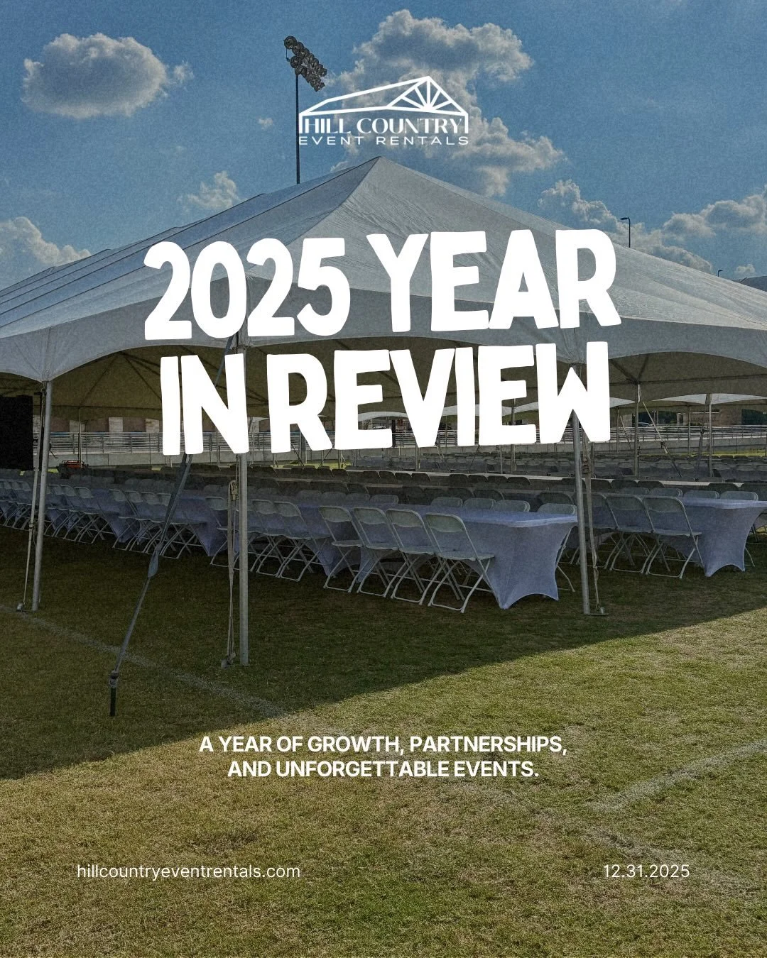 2025 YEAR IN REVIEW 🎉

&bull; 241 events serviced
&bull; Trusted by incredible brands, venues, and organizations
&bull; 98 five-star Google reviews
&bull; Hundreds of inventory items added along the way

From backyard celebrations to large-scale cor
