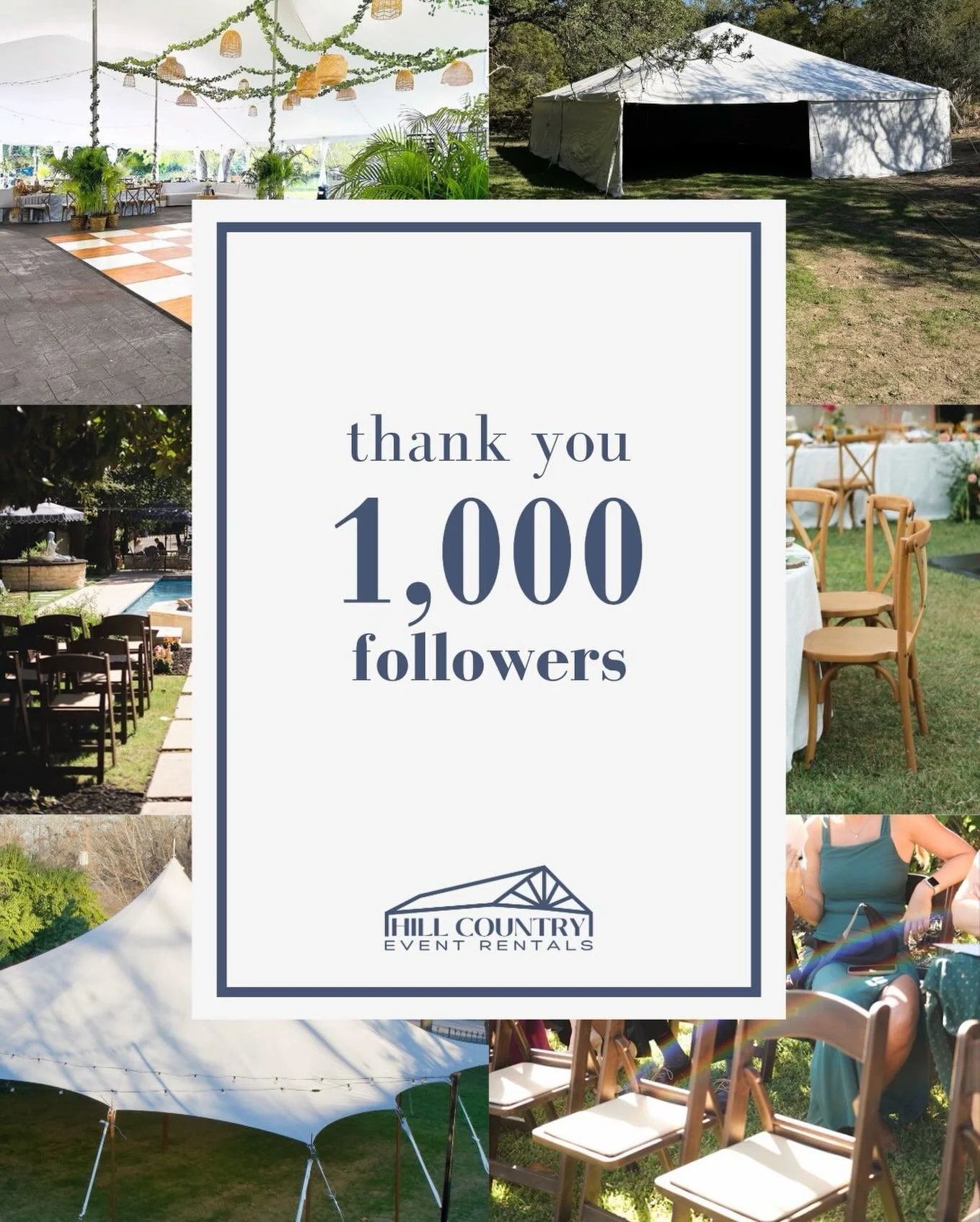Thank y&rsquo;all for the support as we continue to grow our small business.

From 0 to 1,000 in just over a year. We&rsquo;re incredibly grateful for every client, vendor, partner, friend, and family member who&rsquo;s been part of it.

Every like, 
