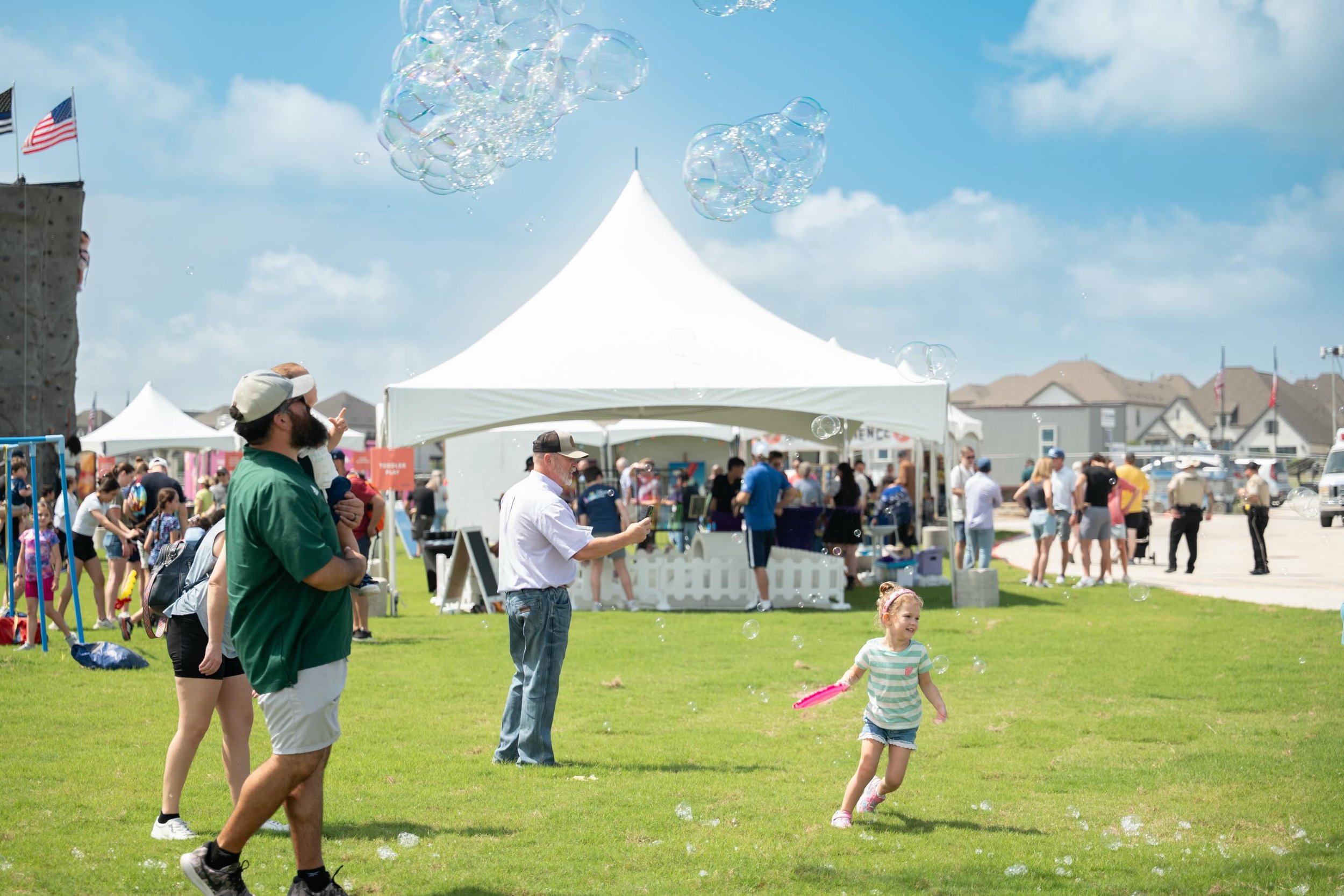 Nothing better than seeing a community come together ☀️🎶 From dancing and bubbles to local vendors and family fun, these are the moments we love being a part of.

Proud to provide the tents, dance floor, and other event rentals to help bring this ev