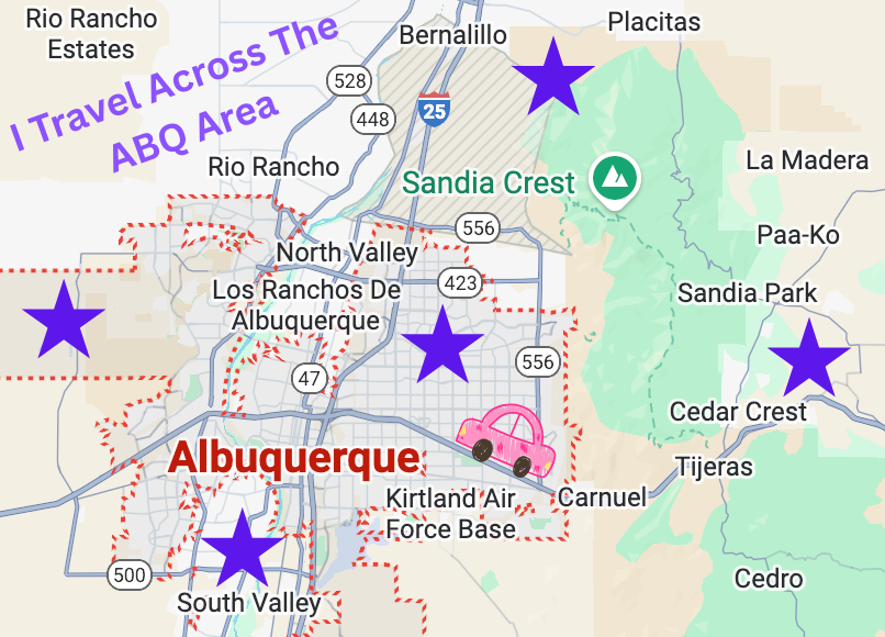 Services provided across greater Albuquerque area