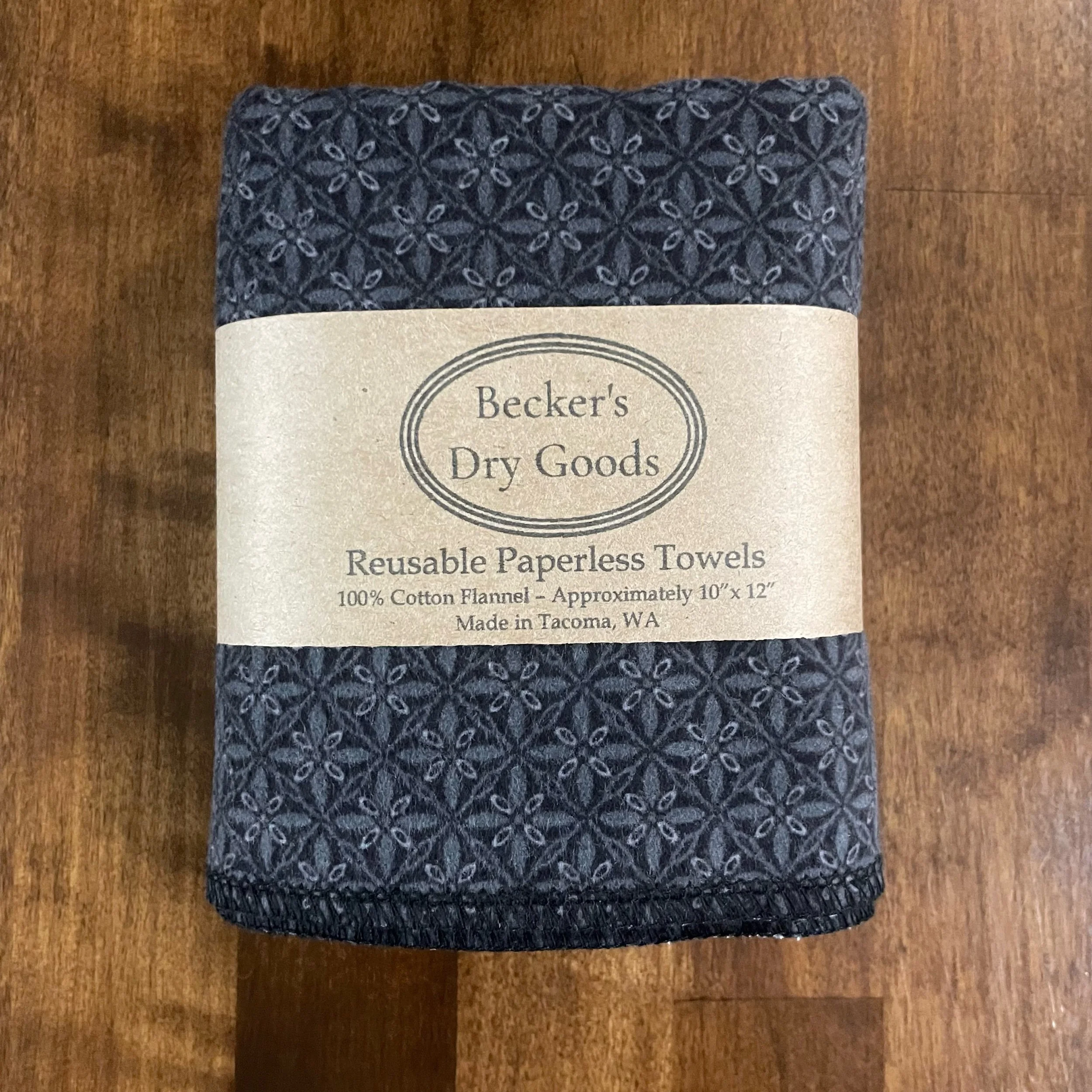 Charcoal Lattice - Paperless Towels