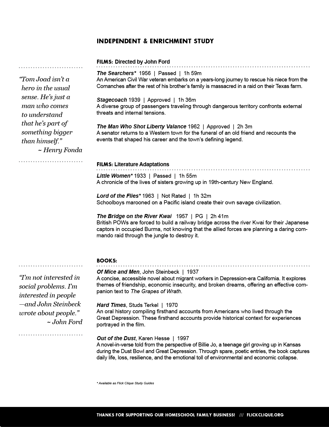 Independent & Enrichment Study