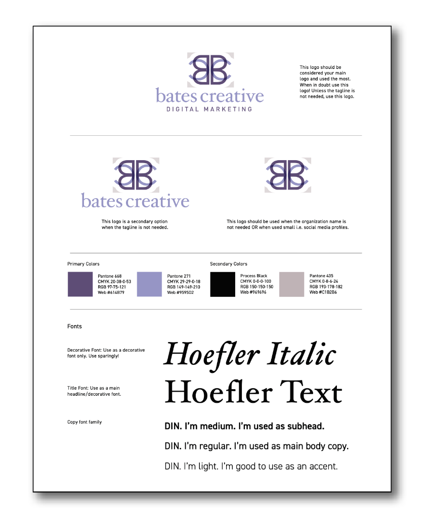 Bates Creative Branding Guide