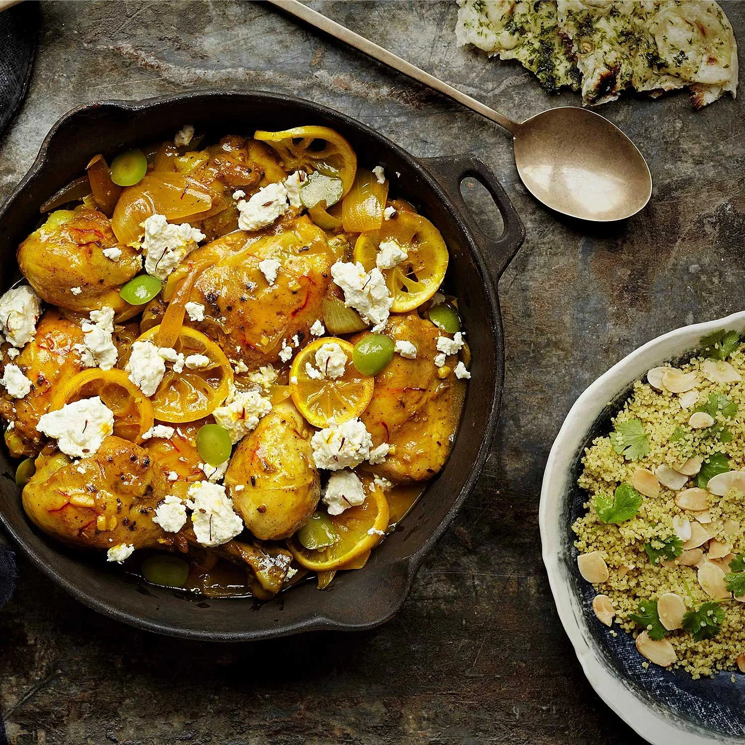 Chicken and Saffron Tagine with Persian Fetta