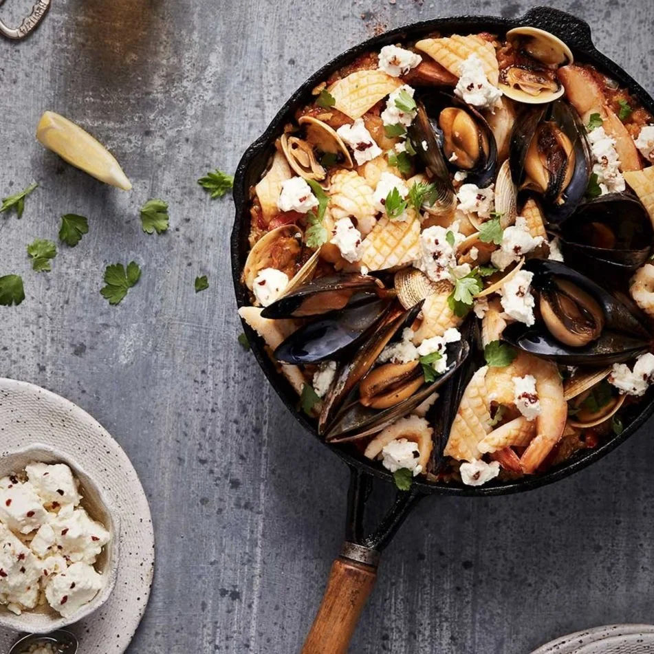Paella with Persian Fetta