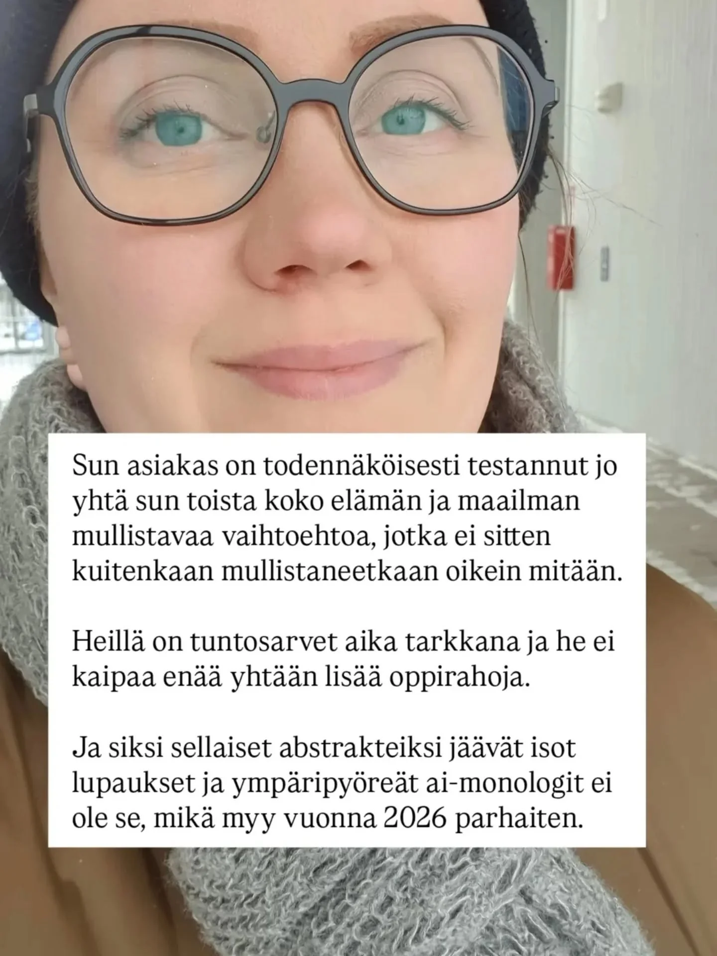 Jos sulla on tarjolla asiantuntijapalvelu, jonka arvo on sun asiakkaalle mittaamattoman arvokas ja koko heid&auml;n maailmansa mullistava, niin kyll&auml;h&auml;n se tuntuu ihan k&auml;sitt&auml;m&auml;tt&ouml;m&auml;lt&auml;, miten jokin n&auml;in m