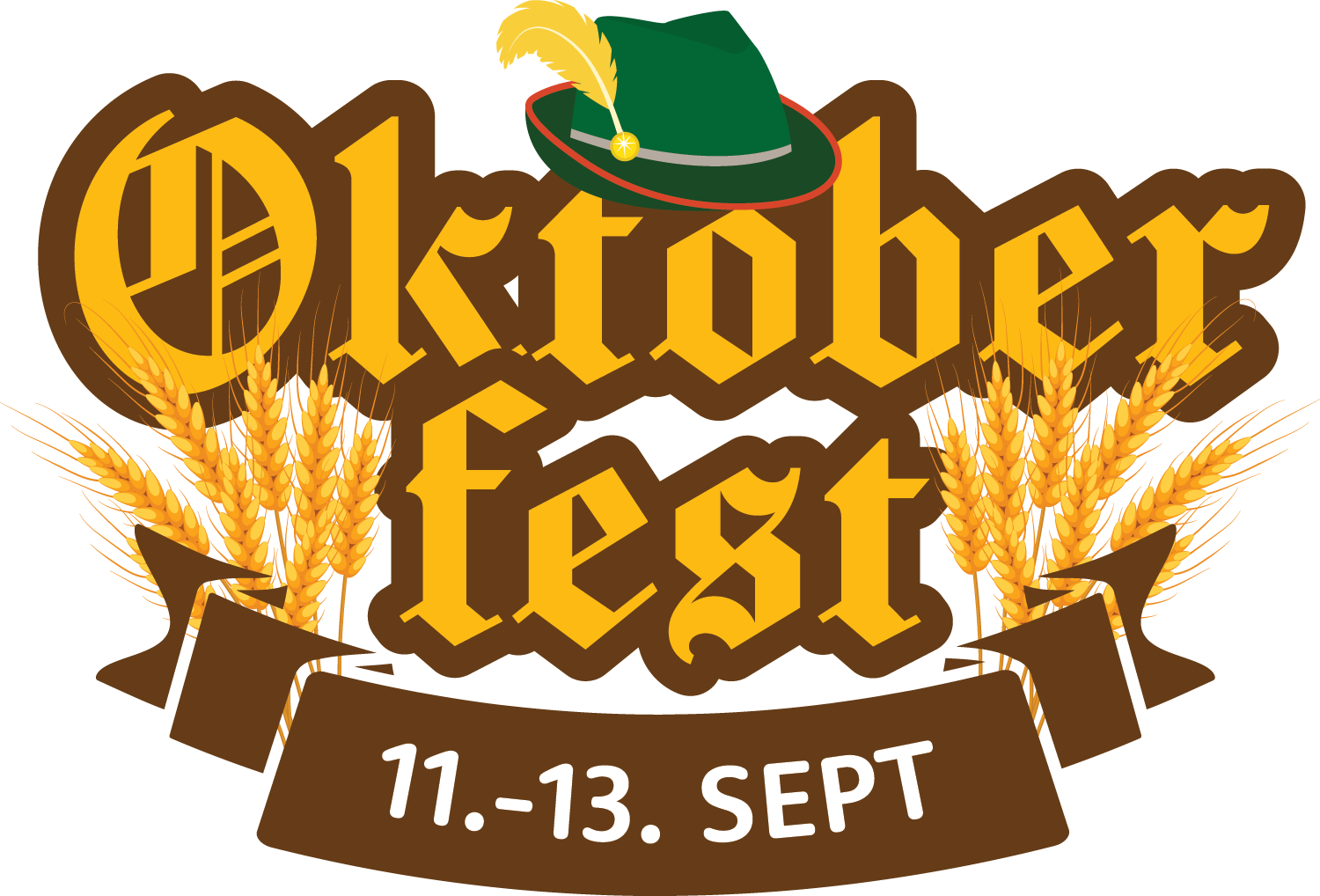 Logo for Oktoberfest 2026 som foregår 11.-13. september 2026.