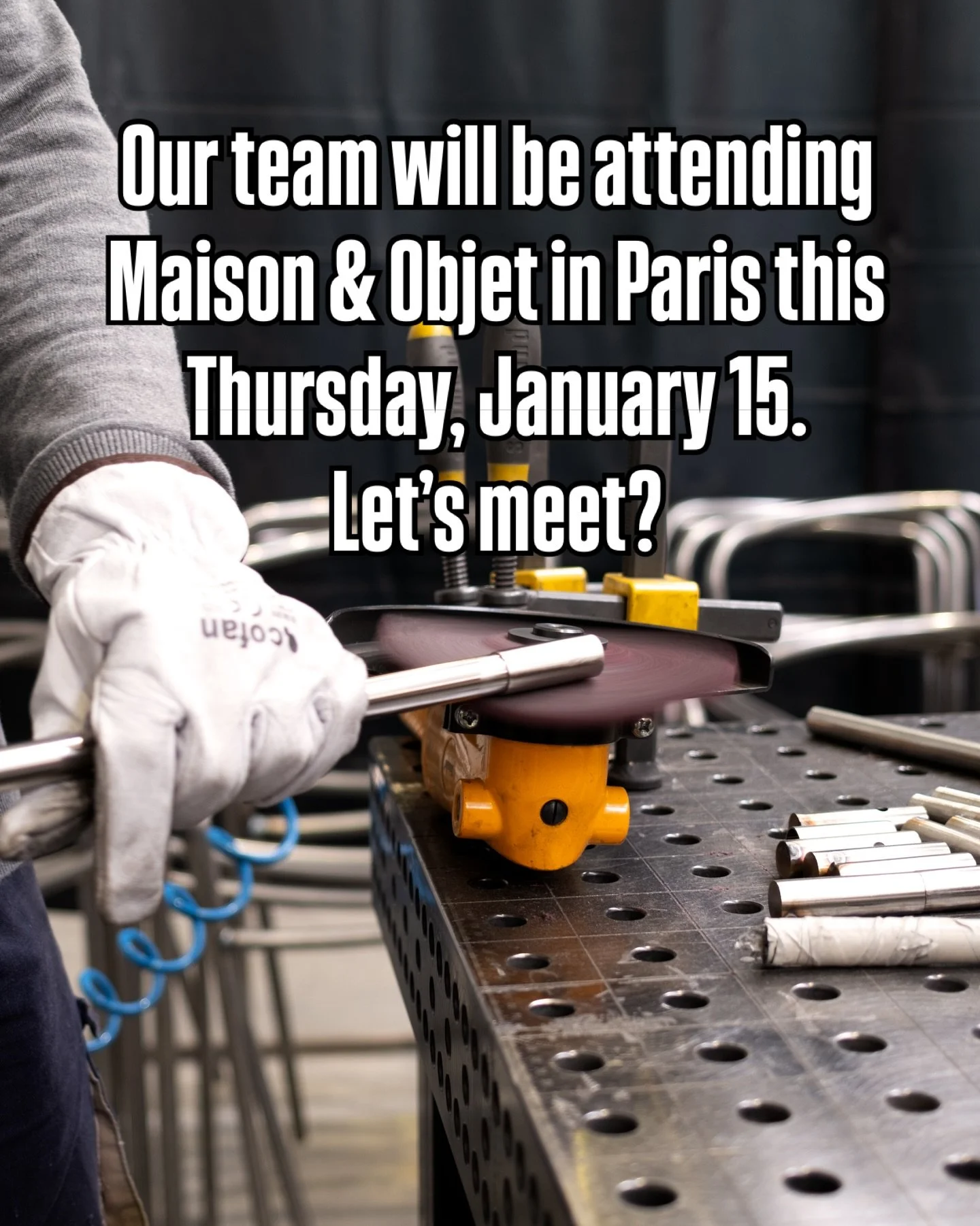 Looking forward to meeting you at Maison &amp; Objet in Paris 🇫🇷