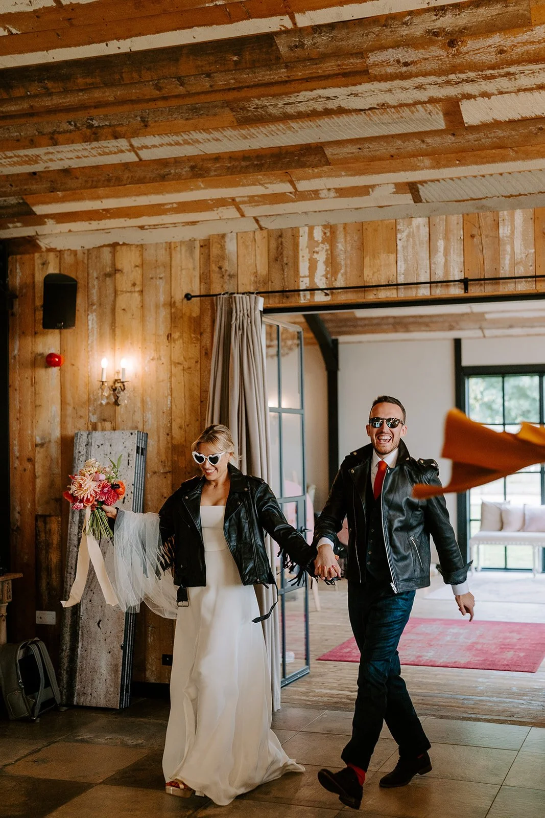 cool & stylish wedding entrance