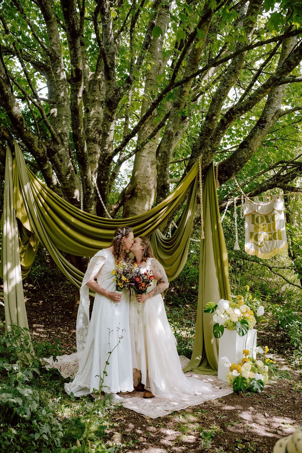 Queer vow renewal in the woods - devils dyke, brighton