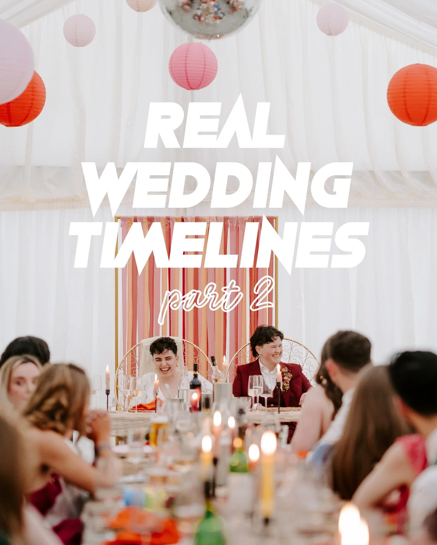 Ask and you shall receive: 

Real Wedding Timelines Part II 

It has been so fun digging back through past weddings and reminding myself of the amazing way my clients make their wedding days work around their wants and needs instead of bending themse