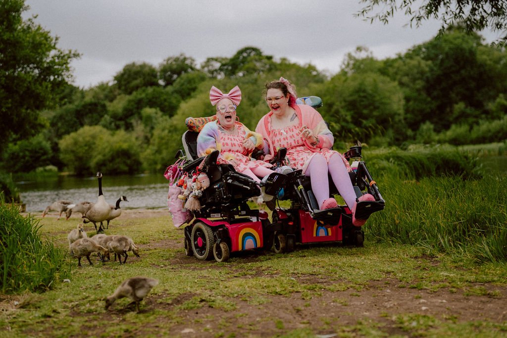 LBTQIA+ Lovers - Two Wheelchairs and a Whole Lot Of Nature