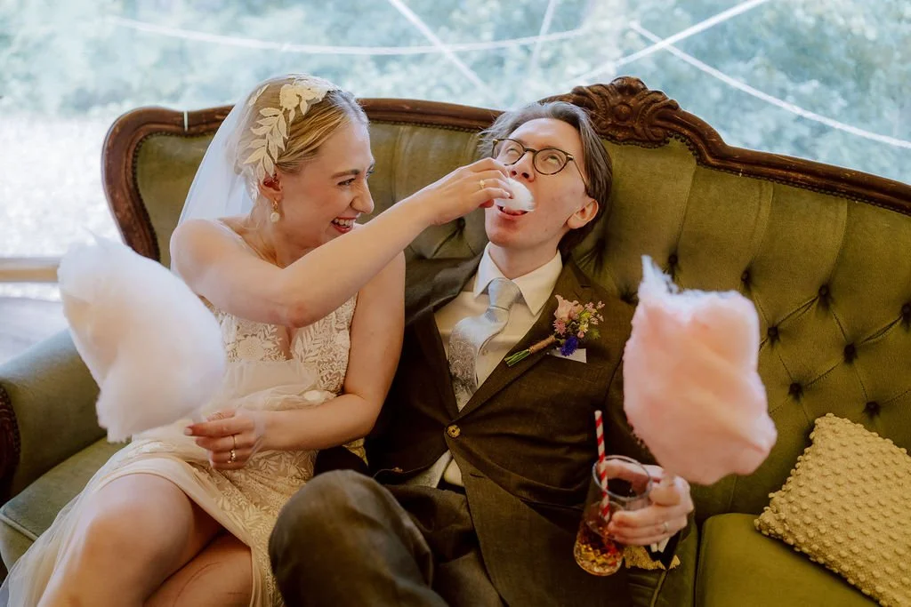 Candyfloss at Wilderness Kent Wedding