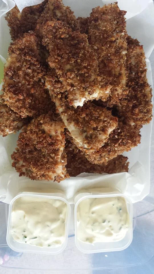 Oven Baked Rye Breaded Chicken (Or turkey)