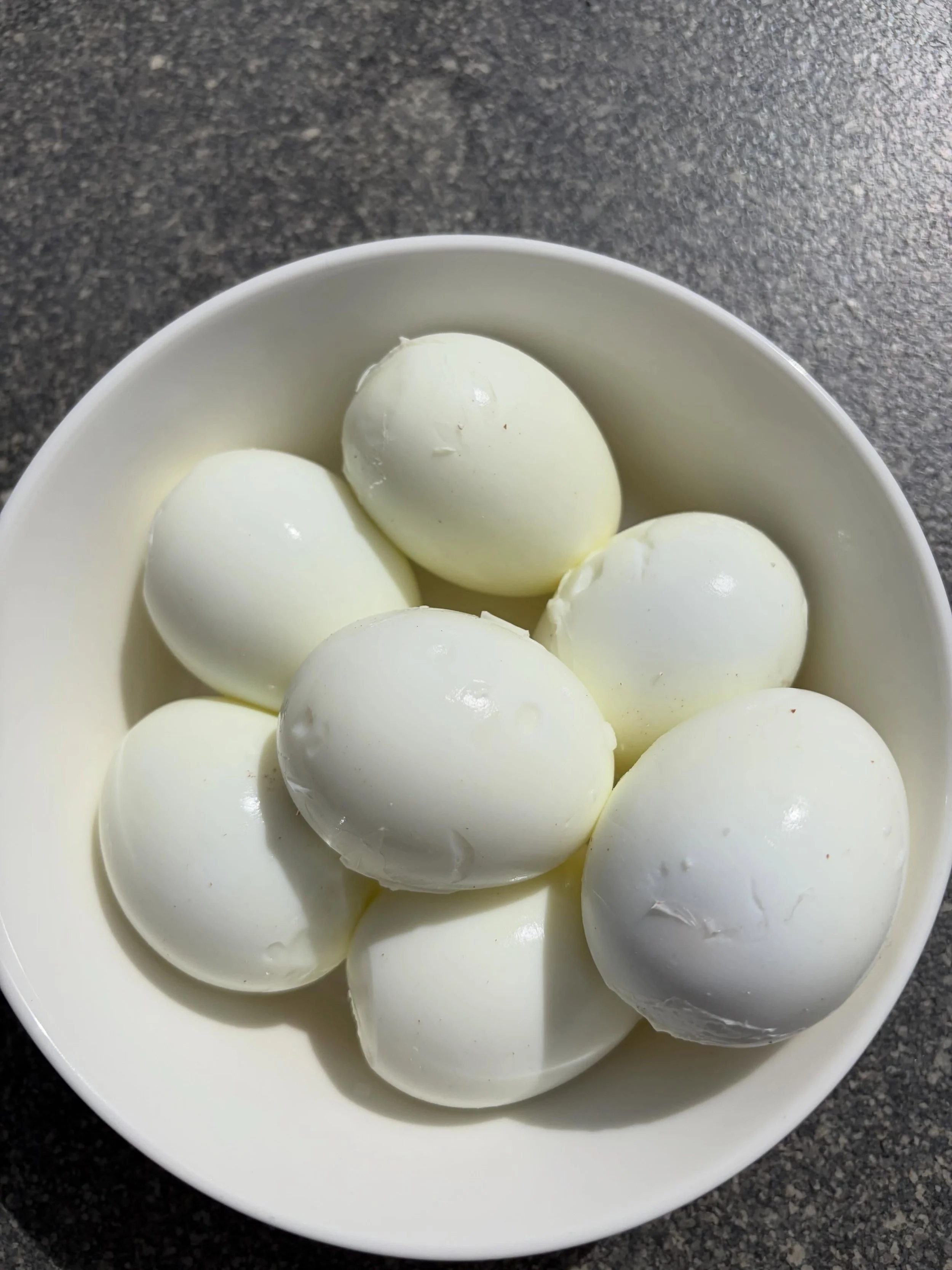 Smart fueling so much easier with a little preparation

Seven boiled eggs, prepped and ready in the fridge for those busy moments when hunger hits and energy dips. Simple, portable, high-quality protein that helps support muscle health, stable blood 
