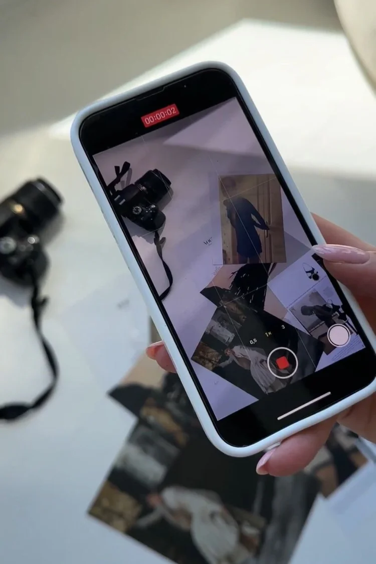 Phone capturing a product shot