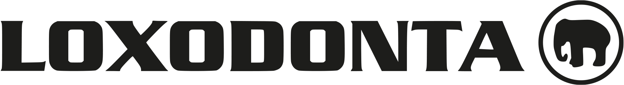 loxodonta svart logotyp