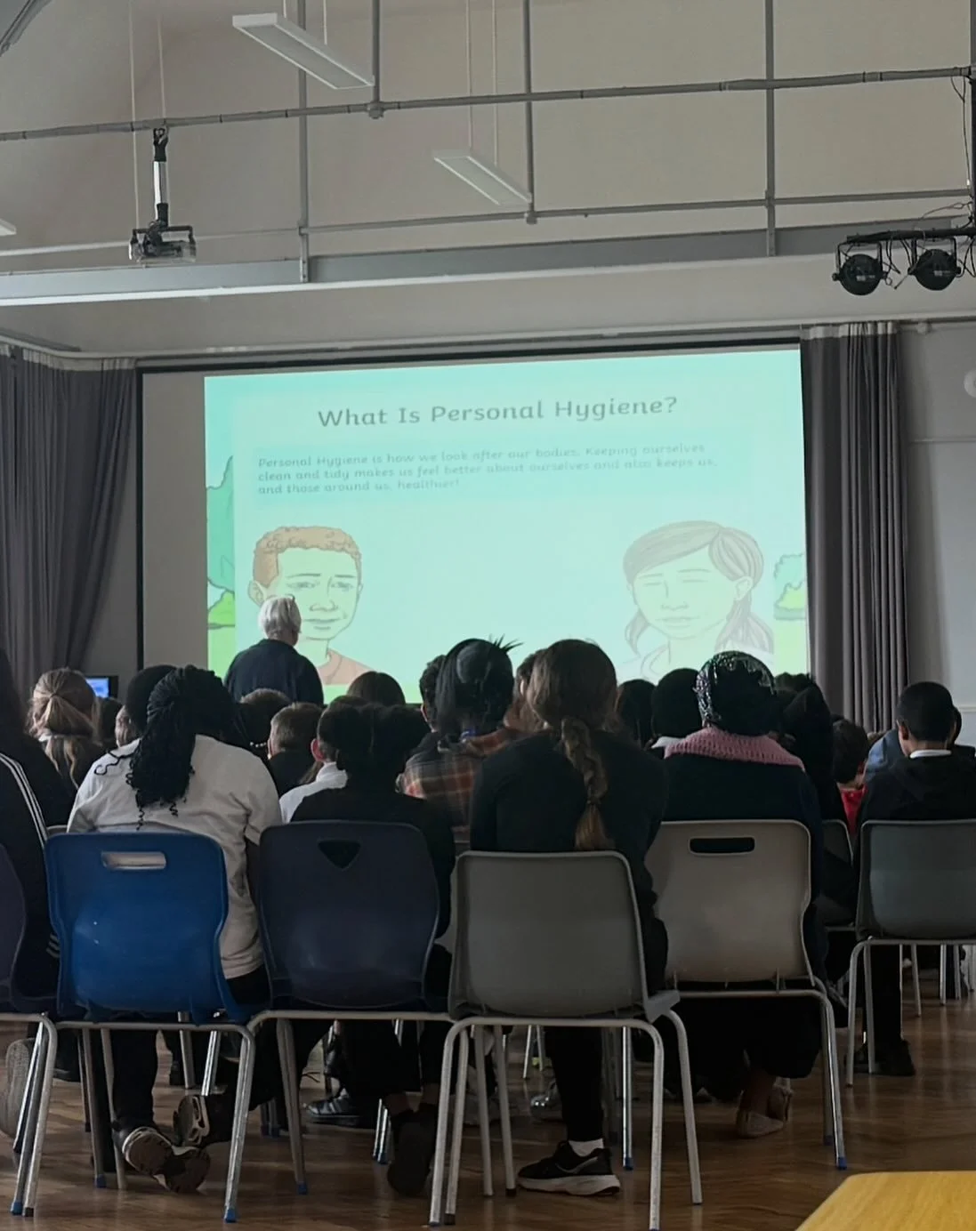 Year 8 and 9 were really engaged in their assembly about personal hygiene this week - Loads of hands up and questions answered!
