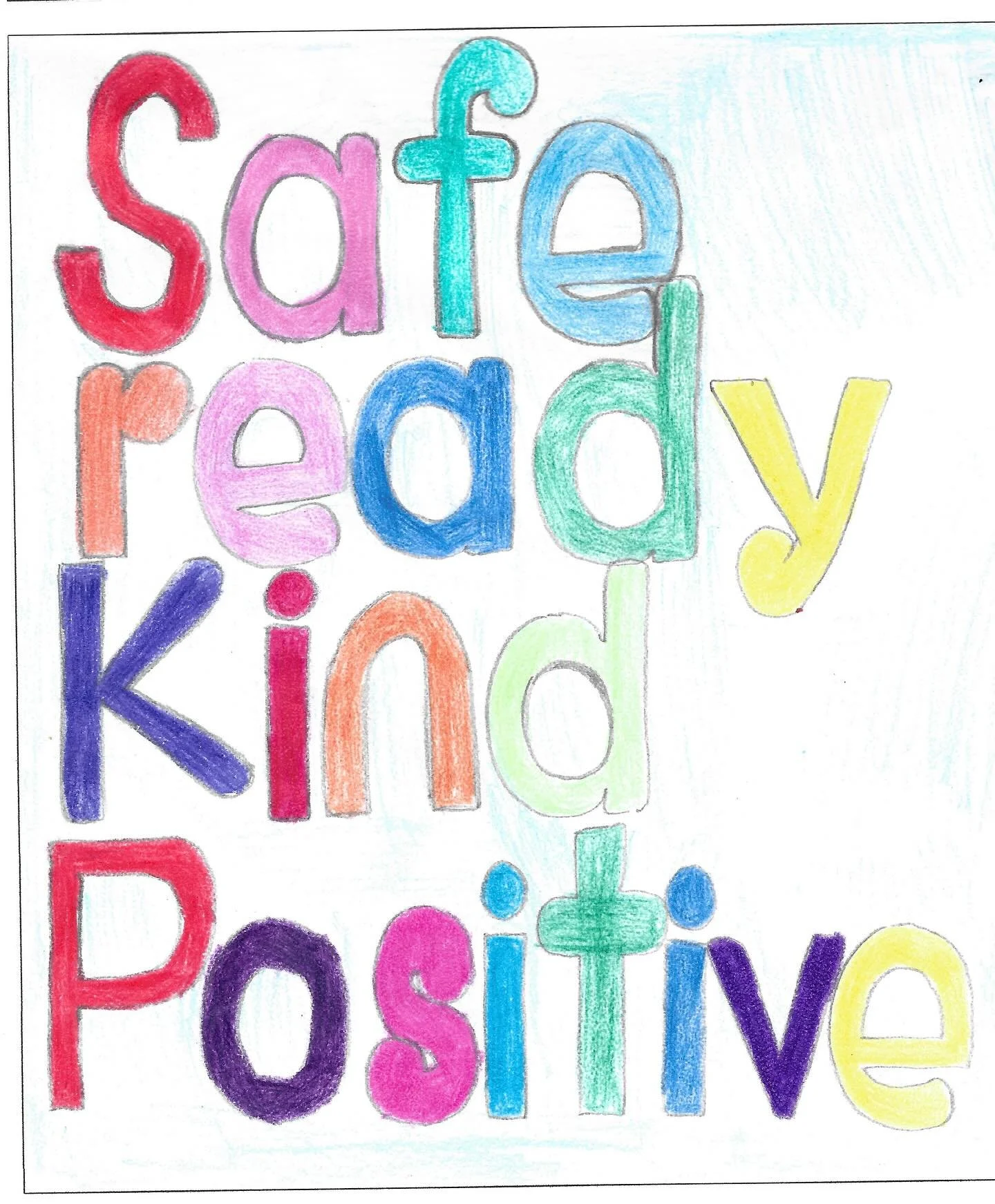 Check out this fantastic poster by Josiah in Year 11 - A great way to display our school rules