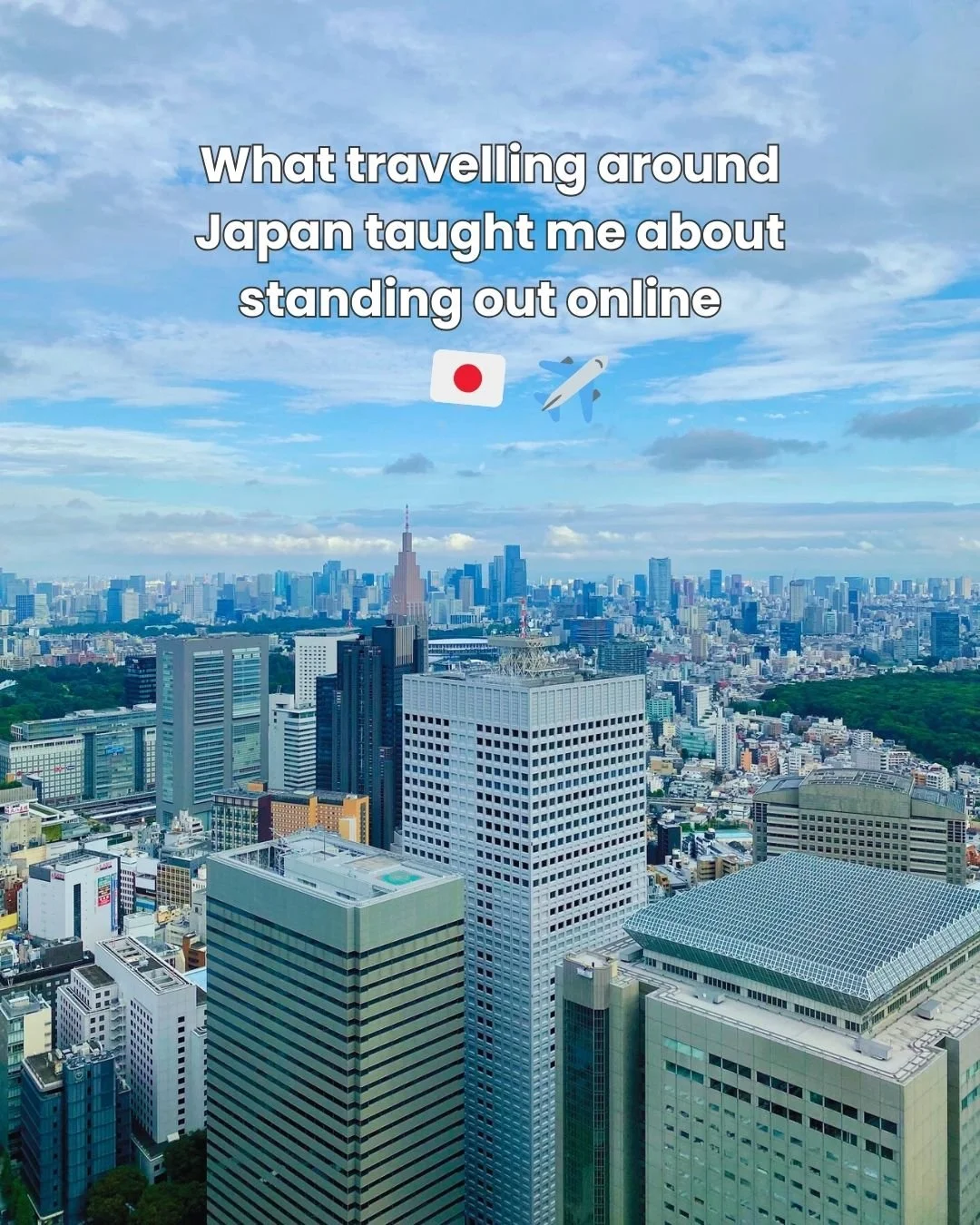 While wandering through streets, cafes and bars in Japan, one thing really hit me: the ones that stood out weren't the biggest or the fanciest, they were the most different. 

And that's exactly how you need to think about your social media - it's no