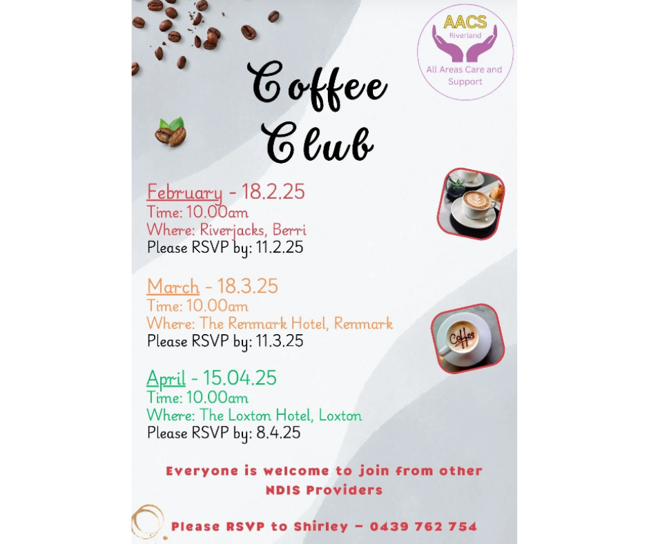 Monthly Coffee Club – Riverland