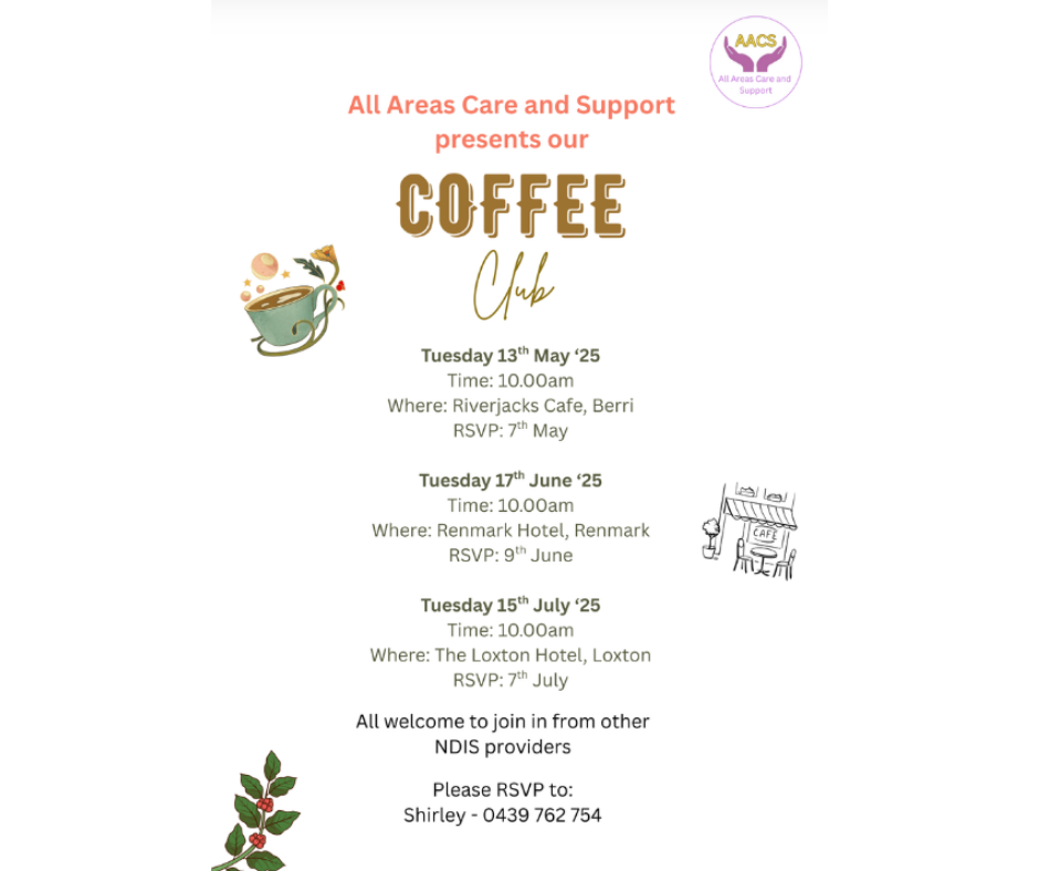 Coffee Club – May, June &amp; July 2025