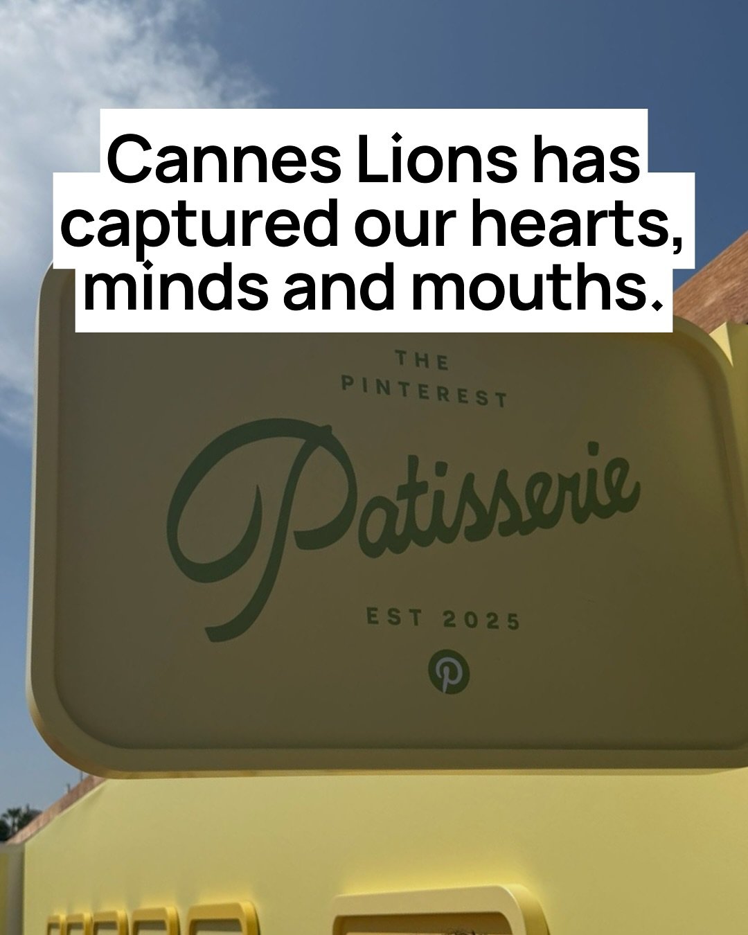 We&rsquo;re on the ground at Cannes right now, delivering hospitality experiences with @nbcutogether @nbcuniversal - more on that later - for now, here&rsquo;s what&rsquo;s got our tastebuds tingling: 

1. The Pinterest Patisserie delivering bespoke 
