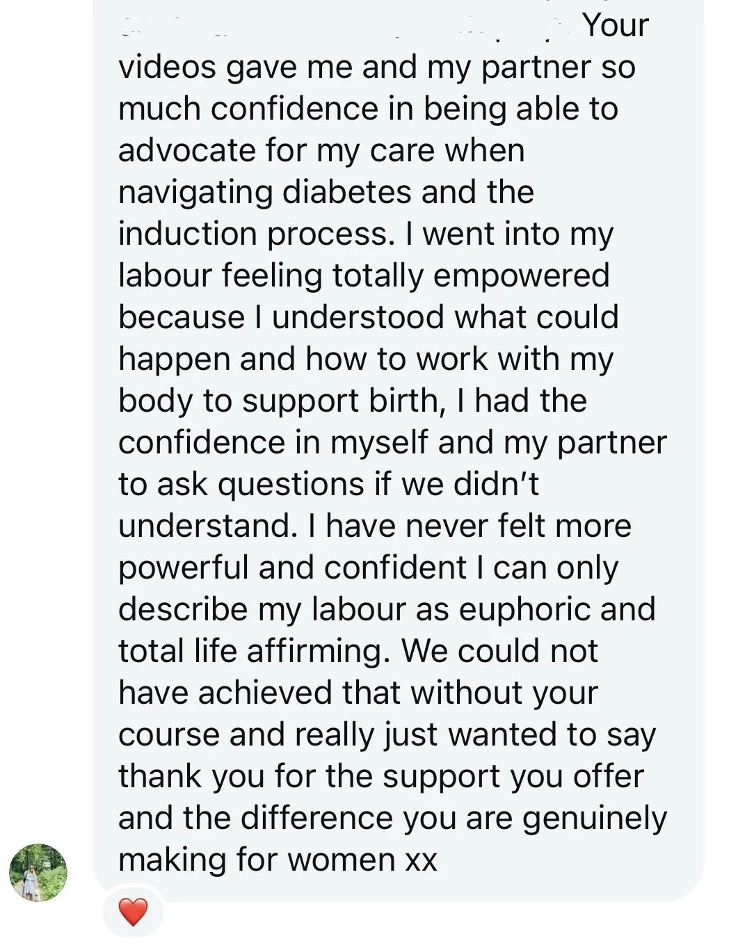 birth with you testimonial