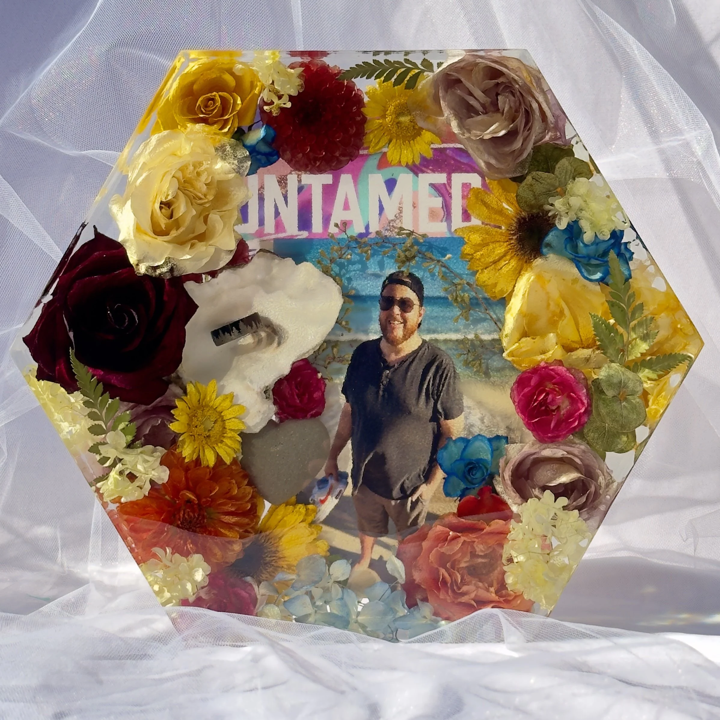 Floral Preservation Resin Hexagon