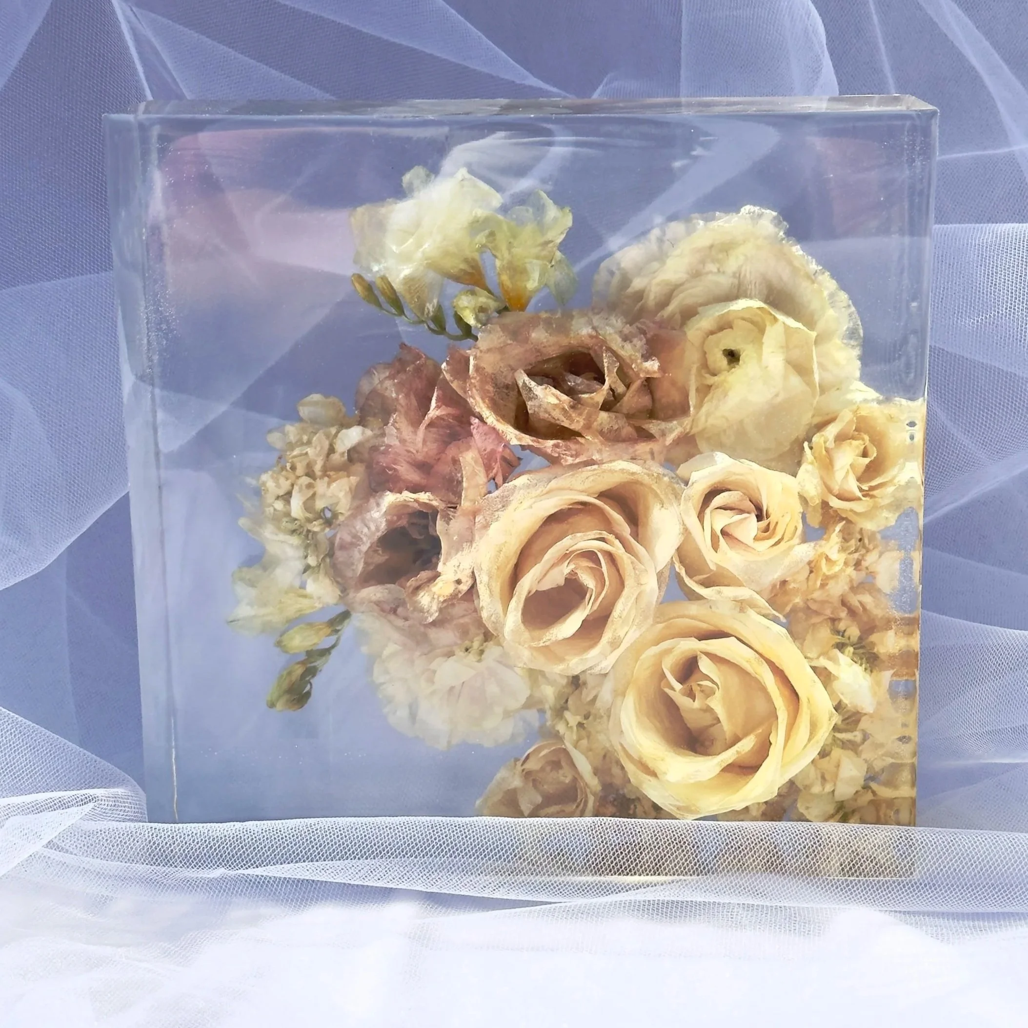 Floral Preservation Resin Square