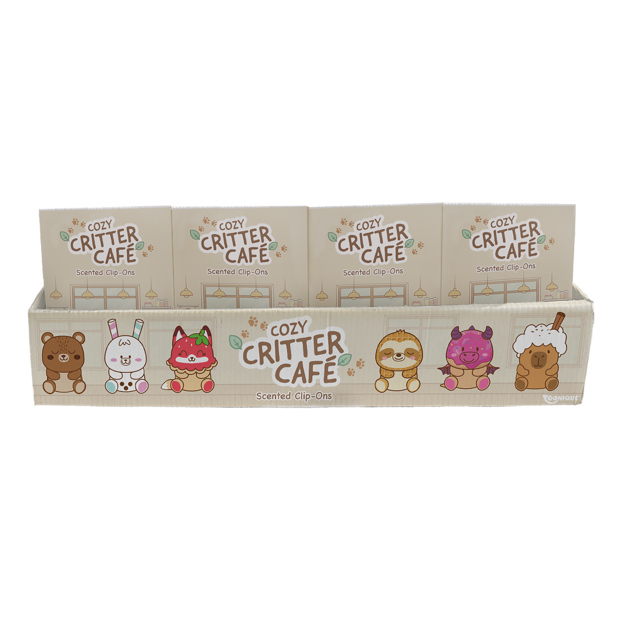 5" SCENTED "COZY CRITTER CAFÉ" CLIP-IN BLIND BOXES (16pc)